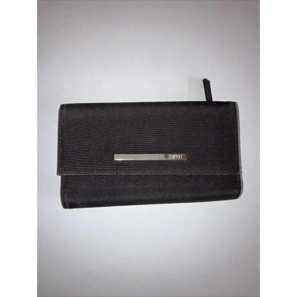 Esprit Brown  Tri Fold Wallet Vintage 1990's - Picture 1 of 8